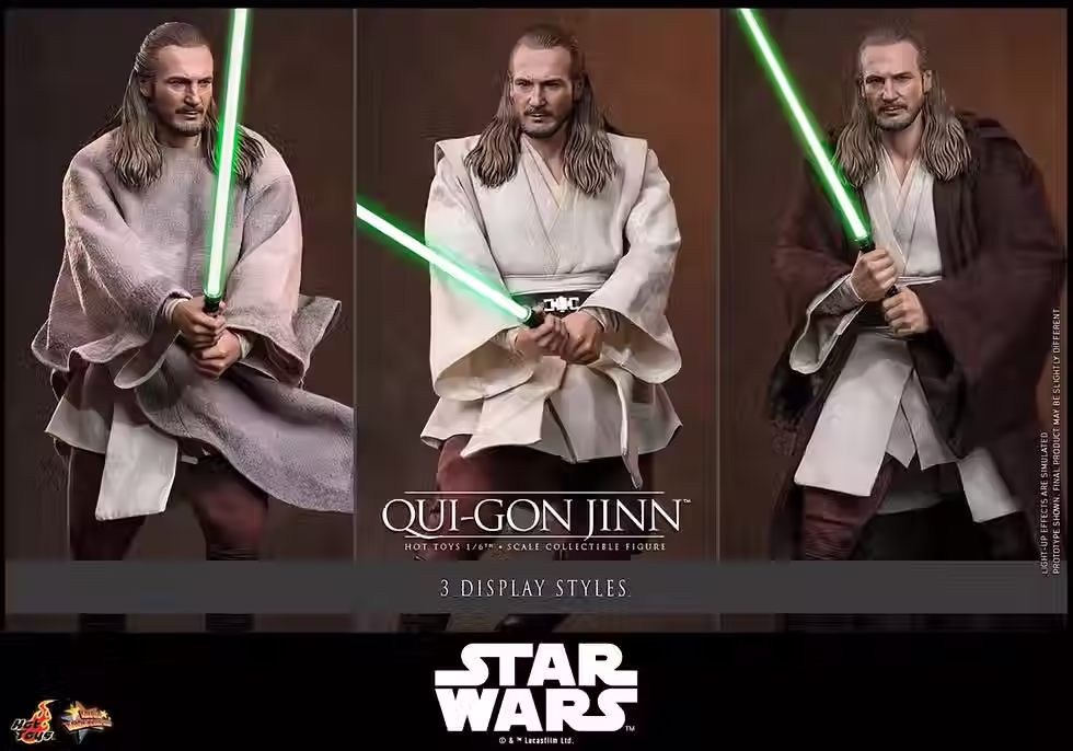 Thumbnail: Hot Toys 1/6 Qui-Gon Jinn - Star Wars - The Phantom Menace (NEW)