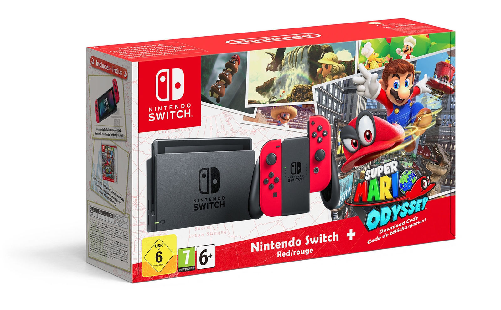 Nintendo Switch Console 32GB (SUPER MARIO ODYSSEY)(BOXED)(GOOD)