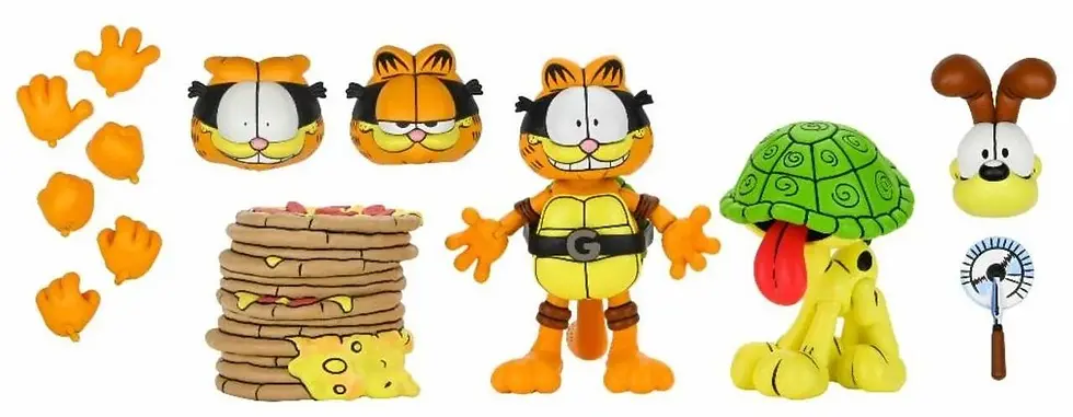 Thumbnail: NECA: TMNT X Garfield Comic 2-pack - Garfello and Odie (Archie Comics) (NEW)