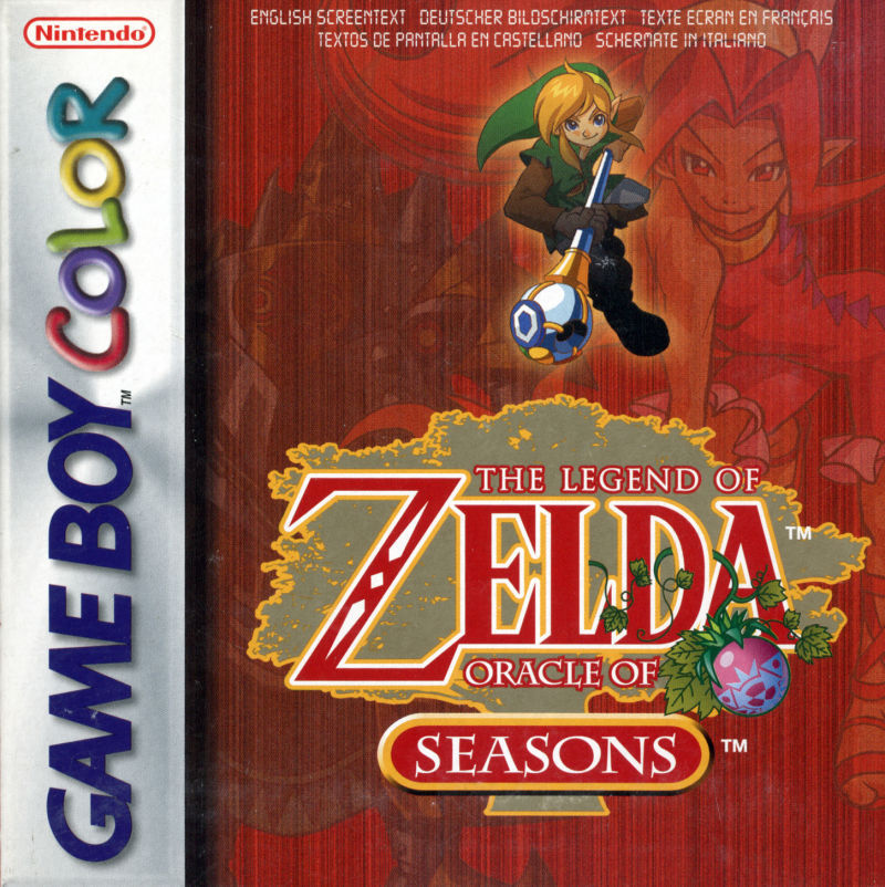 GB COLOR: Legend of Zelda Oracle of Seasons (COMPLETE WITH POSTER)(FAIR)