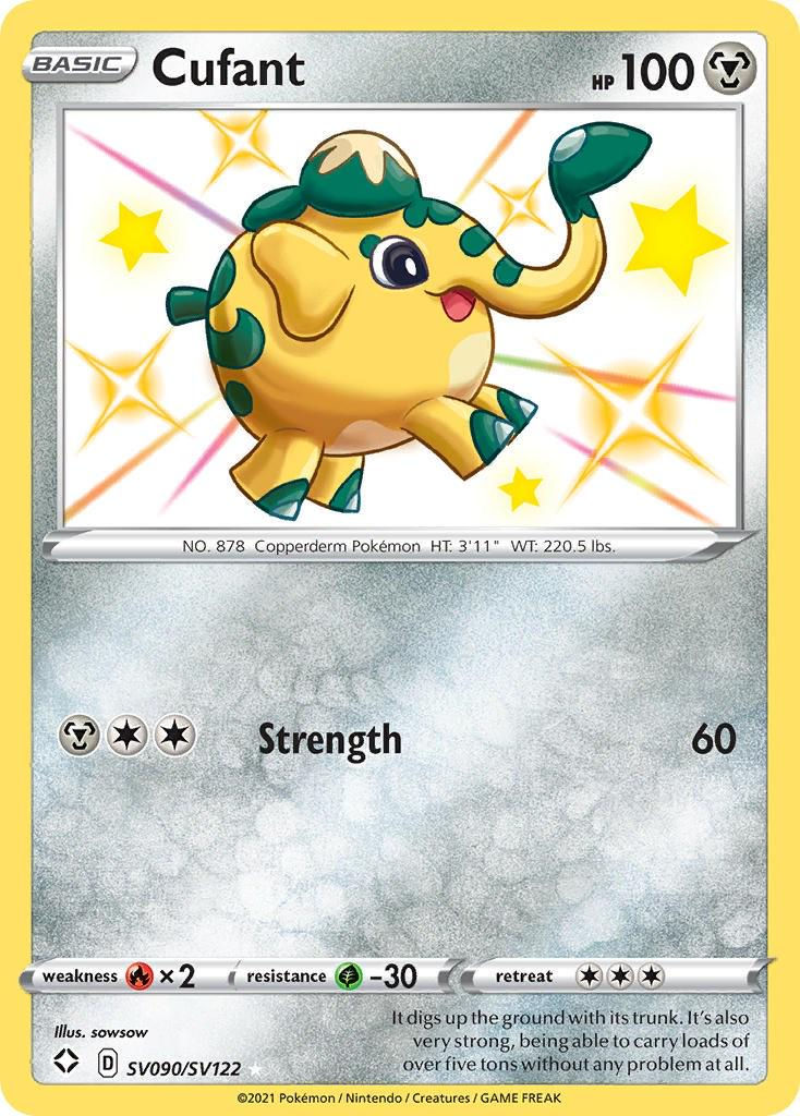 POKEMON: Cufant (SV090/SV122)(SHINING FATES)(UNGRADED)