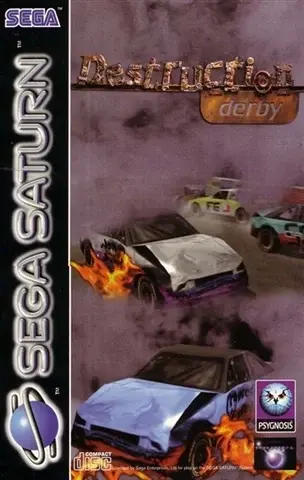 Saturn: Destruction Derby, Complete (CARD BOX)(FAIR)