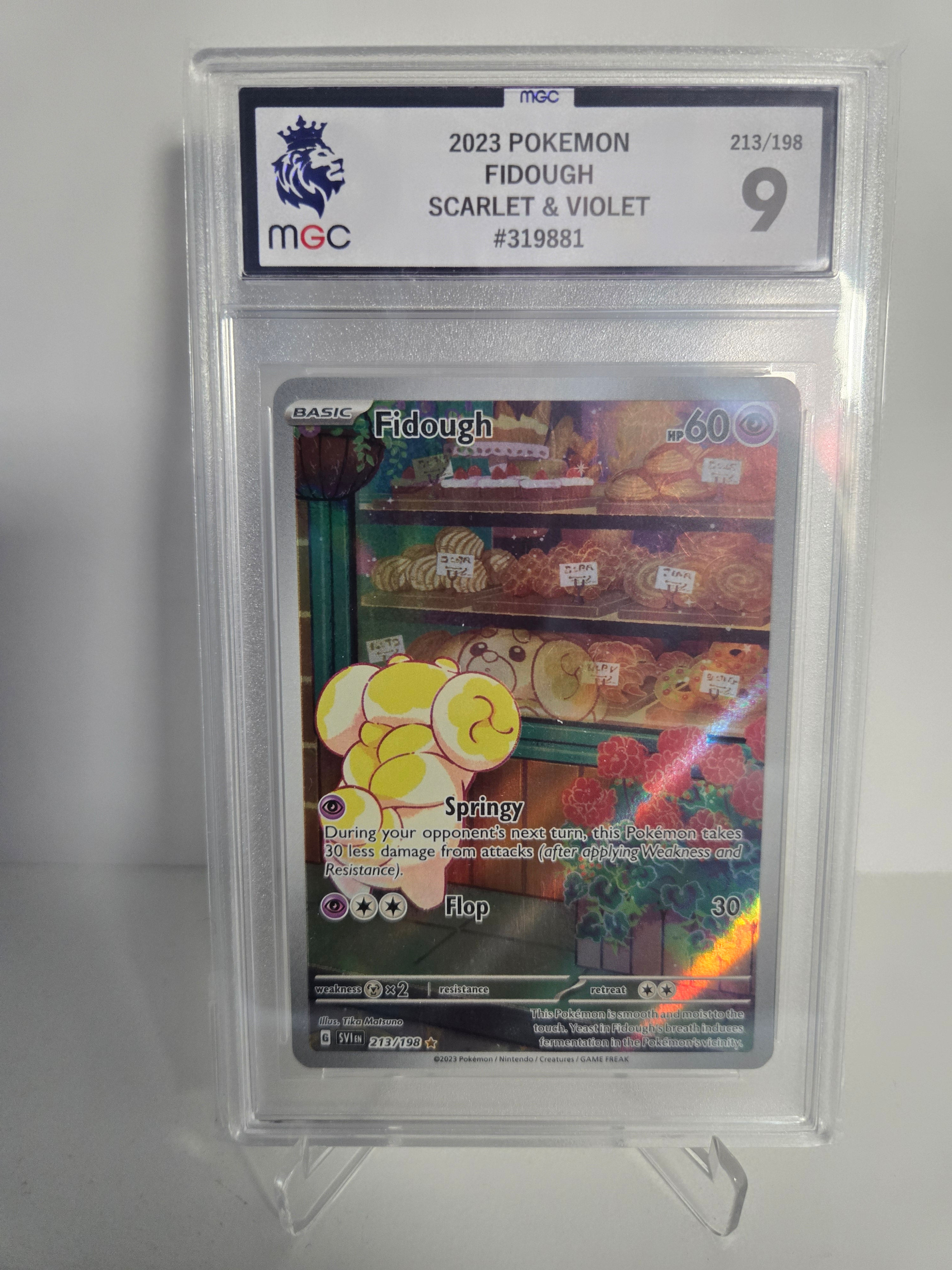 POKEMON:  Fidough (213/198)(SCARLET & VIOLET)(GRADED 9)