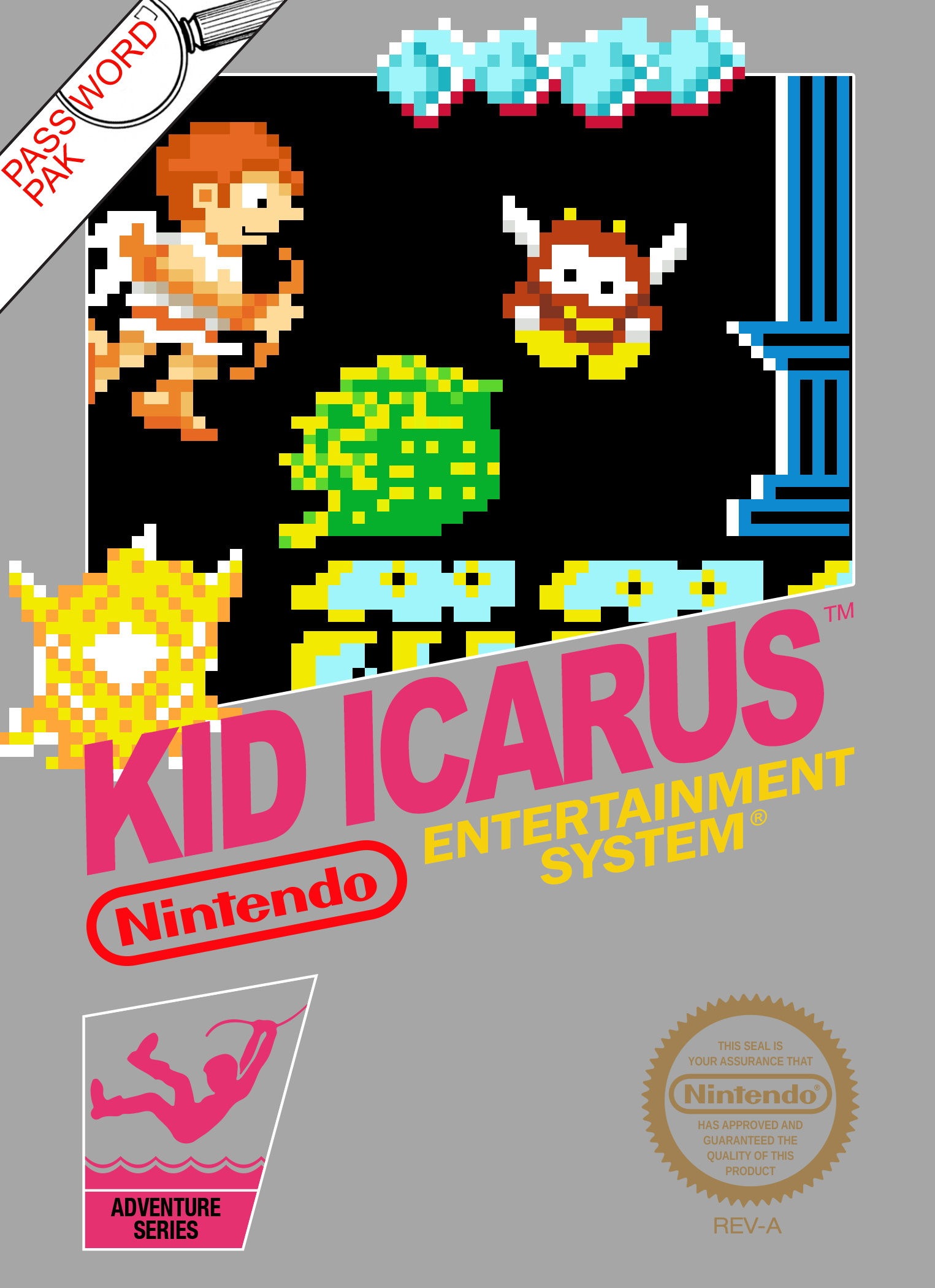 NES: Kid Icarus (BOXED)(COMPLETE)(POOR)