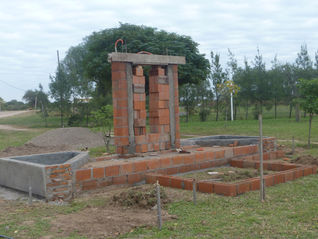 Se finalizó e inauguró el atrio de "Santa Rita" junto a la bendición del padre Hugo Solis