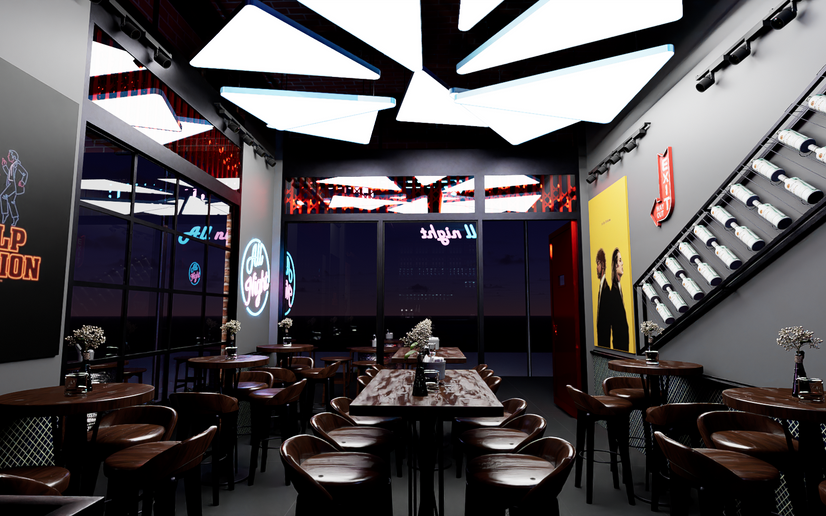 La idea era diseñar un restaurante relacionado con una licoreria
