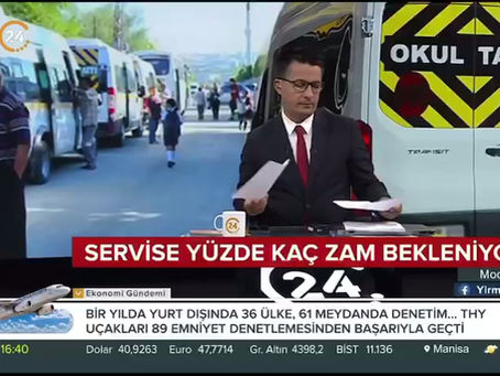 Av.Murat Emergen, okul servis ücretleri ne ilişkin 24 TV ye açıklamalarda bulundu.