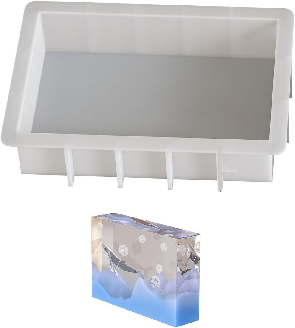 Miniaturbild: Silikonform für Untersetzer, Schmuck und Deko mit Epoxidharz, UV-Harz und Acrylharz