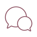 Elegante überlappende Sprechblasen in Mauve.png