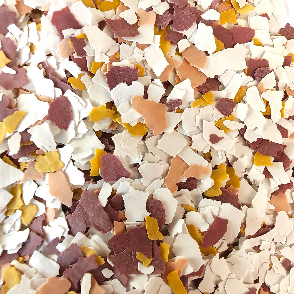 Farbchips für Epoxidharzboden