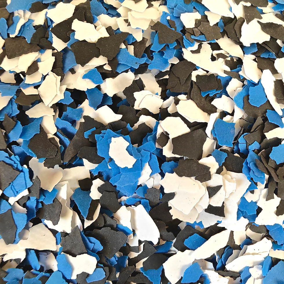Farbchips für Epoxidharzboden