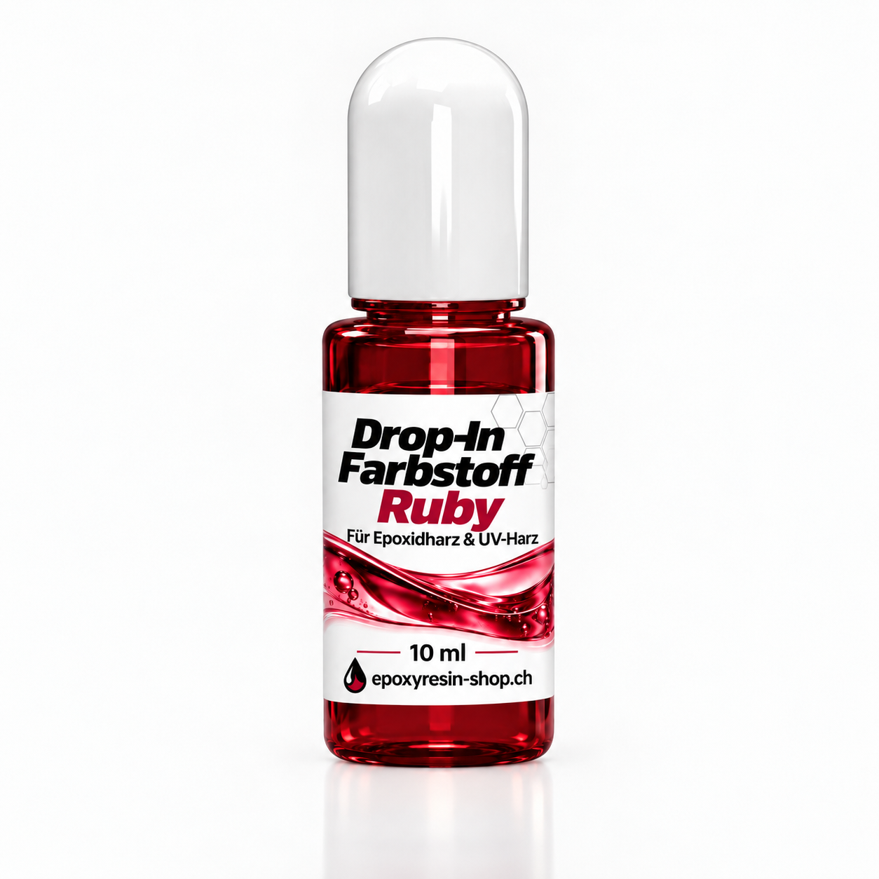 Transparenter Drop-In Farbstoff Ruby für Epoxidharz