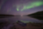 northern lights Sandy Bay Sask Island Falls