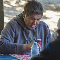 Elders get a chance to unwind and enjoy themselves during a bingo, one of the days during the week long elders gathering event in Pinehouse Lake Saskatchewan