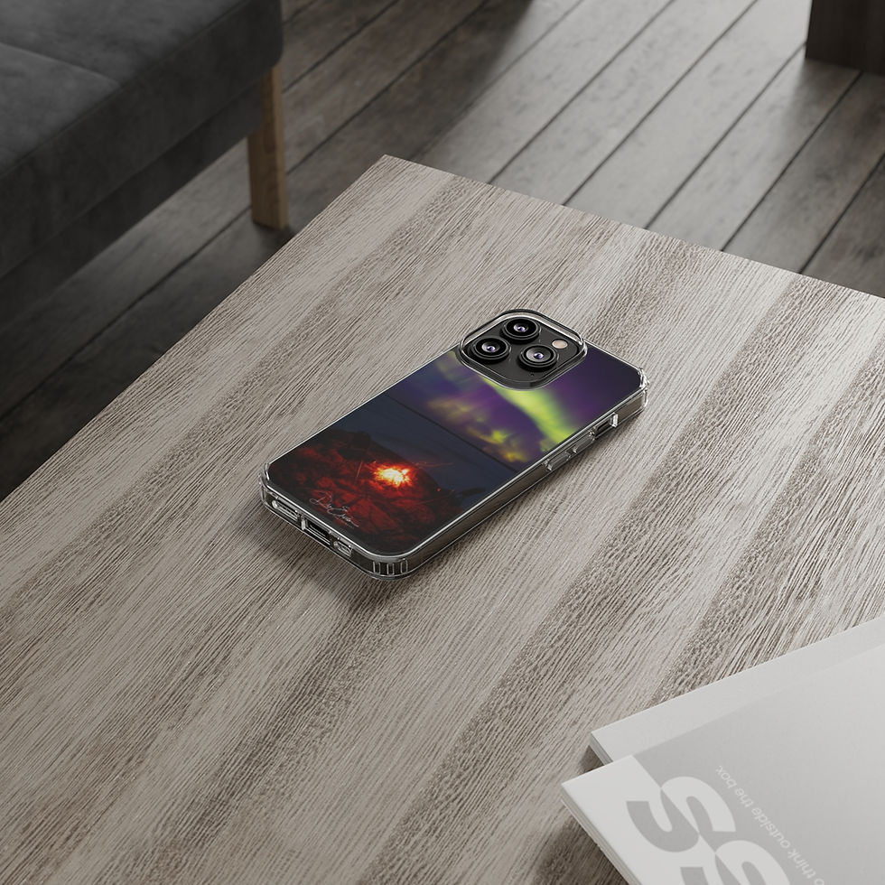 Miniature : For sale are cell phone cases featuring the motivational message 'Do What Makes You Happy' overlaid on a captivating photo of the Northern Lights in Canada, captured by Dre Erwin Photography. The cases showcase the mesmerizing beauty of the Aurora Borealis dancing across the sky, adding a sense of wonder and positivity to your phone while carrying an empowering message.