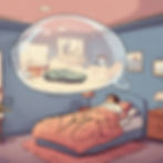 Image: A person peacefully asleep, dreaming about owning a new car.