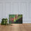 Miniature : nterior home decor mockup showing a vibrant green and red Northern Lights corona art print displayed over a cozy fireplace