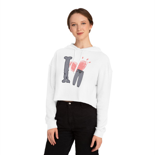 Women's Cropped Hooded Sweatshirt | Kass O Shire Author