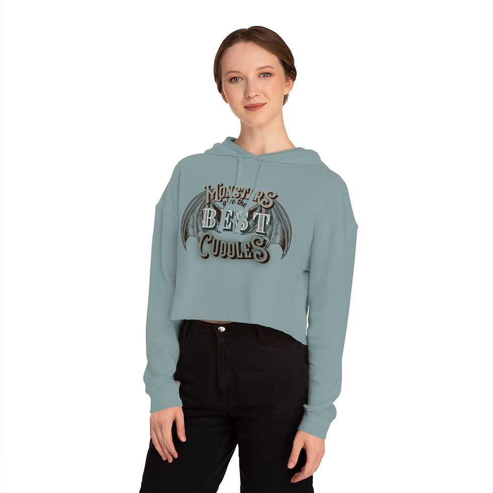 Thumbnail: Women’s Cropped Hooded Sweatshirt