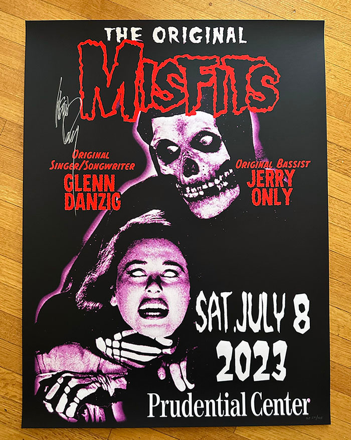 Misfits Newark Poster Signed | DANZIG Official Fansite