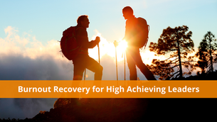 Two male leaders on a high achieving leadership hike in Ecuador