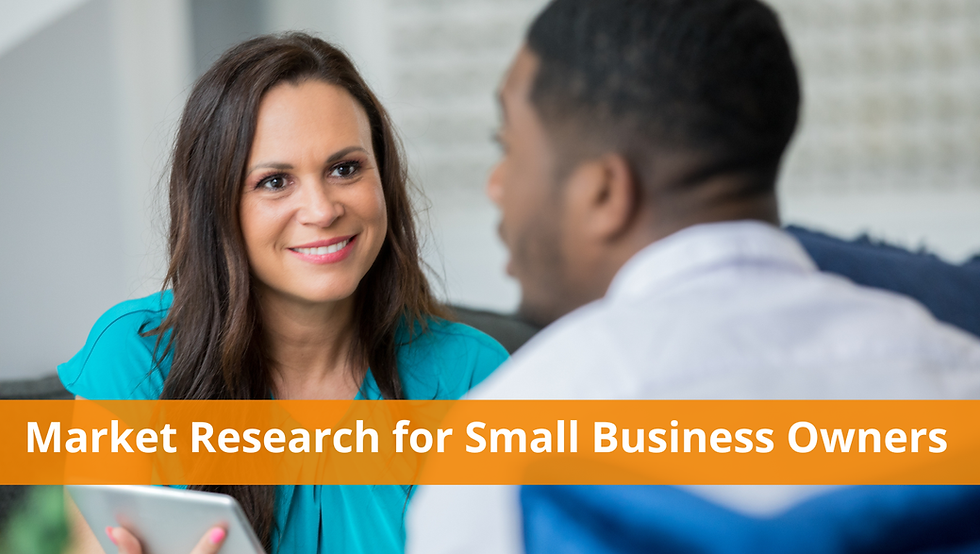 A business owner is doing Market Research for Small Business Owners by talking to a customer.