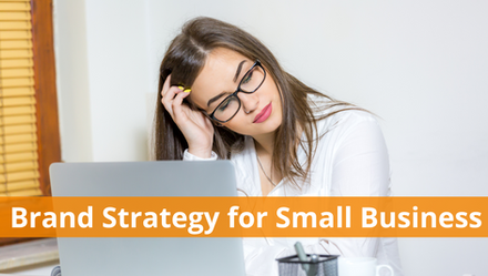 Women who is working on a brand strategy for her small business