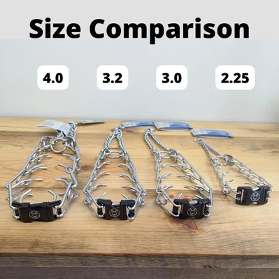 Size Comparison of pring collars