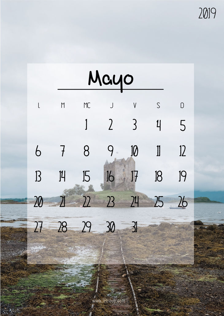 CALENDARIO DESCARGABLE de MAYO