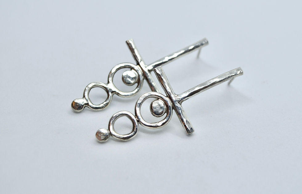 Thumbnail: Three circles earrings