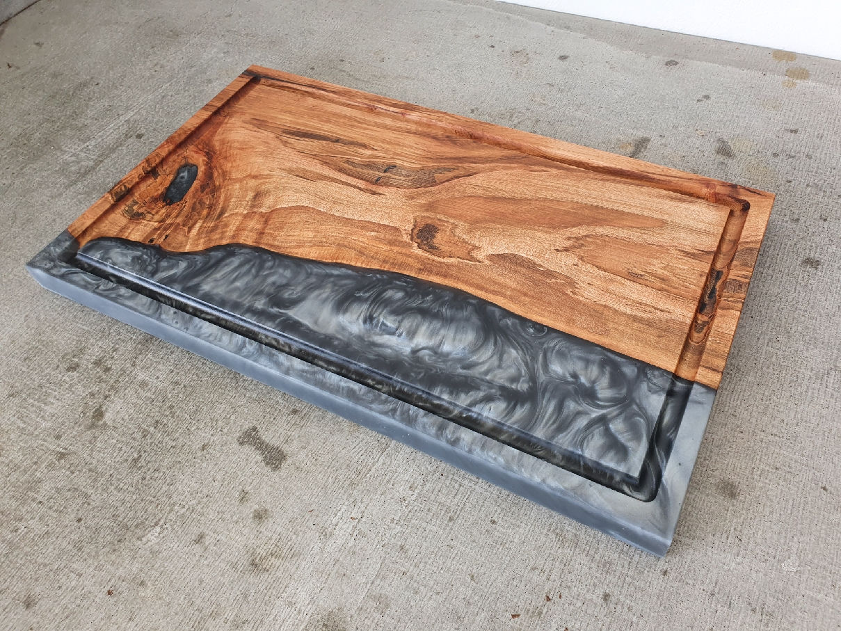 Ambrosia Maple with Gun Metal epoxy - Board