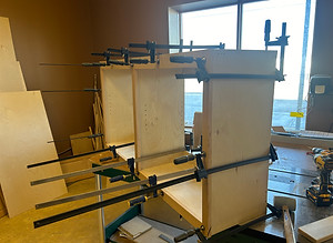 Mudroom upper glue up