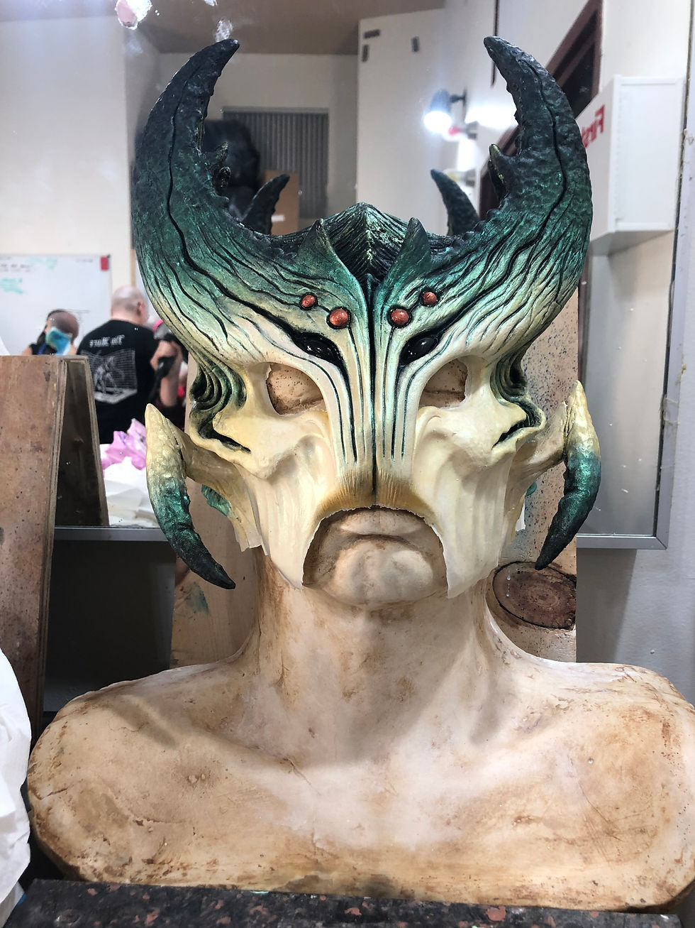 Foam latex prosthetic painting