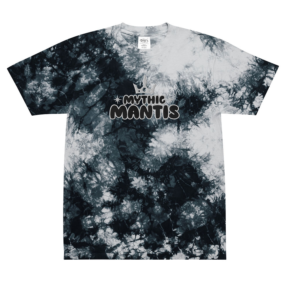 Thumbnail: Large Logo Embroidered Oversized Tie-Dye Shirt