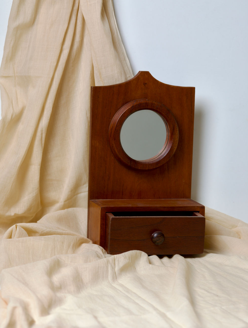 Mirror with drawer
