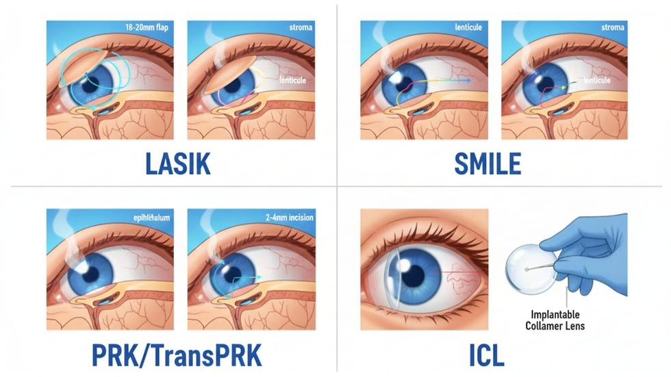 How Many Types of Eye Surgery Are There? A Complete Guide to Eye Surgery Types