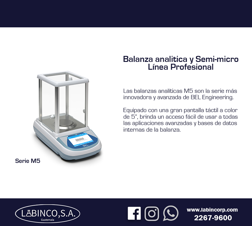 Balanza Analítica y semi-micro M5