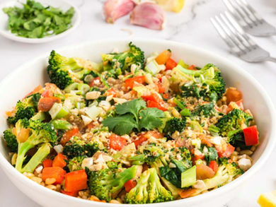 Lemon Miso Grain and Vegetable Bowl
