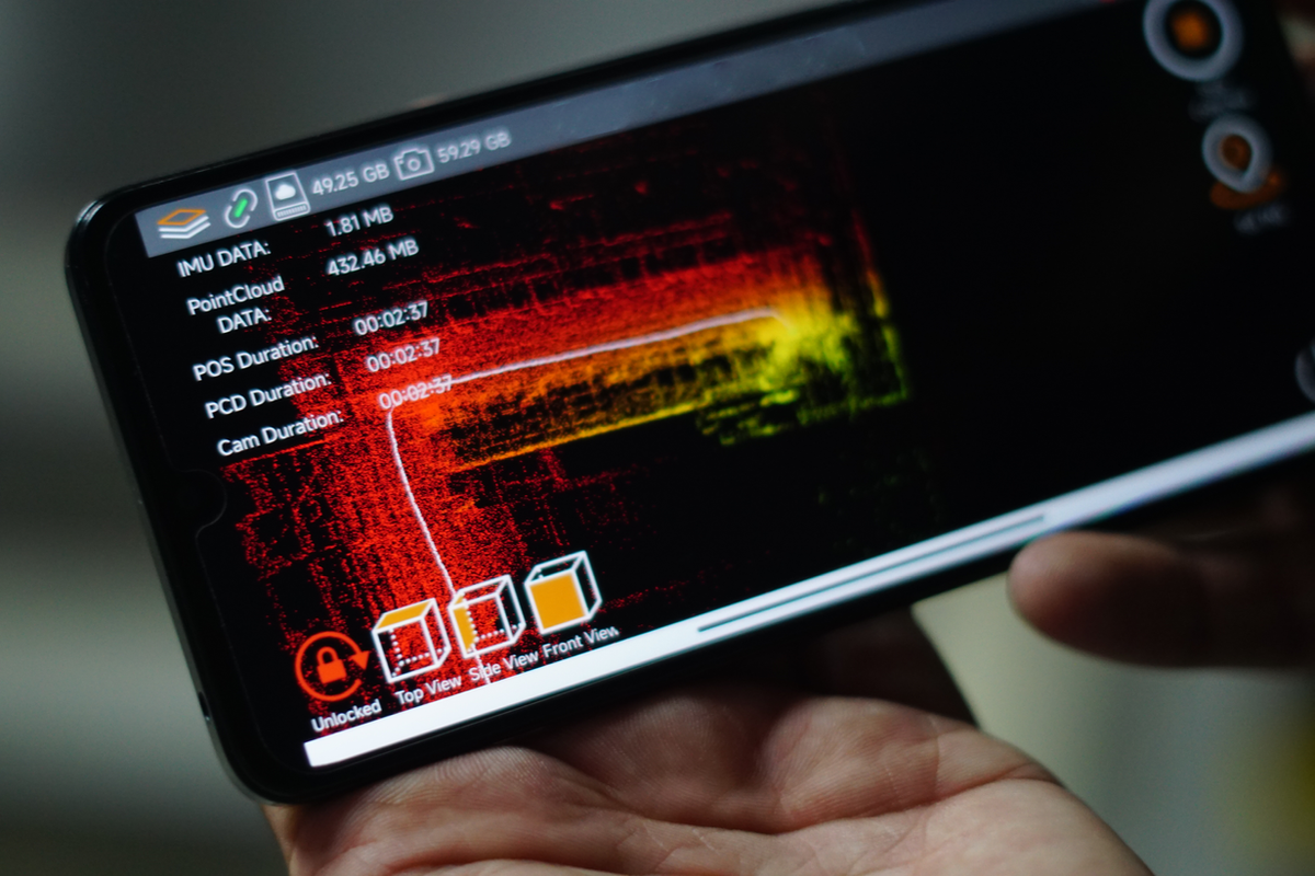 LiScan100: Real-Time Preview on App