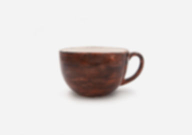 Taza Grande. Negro Naranja. (L)