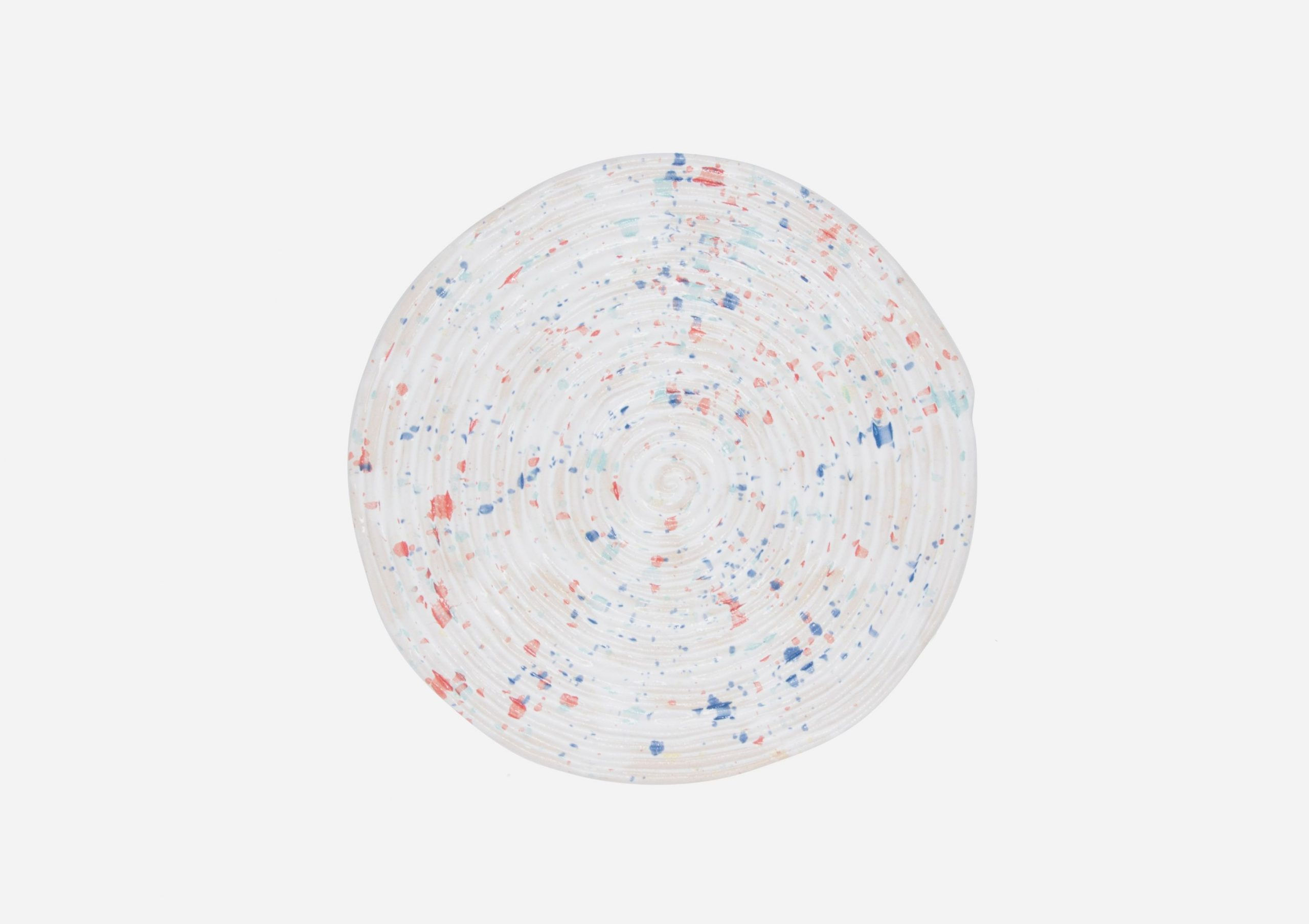 Porta Calientes. Blanco Dalmata Arcoiris. (Rollo)