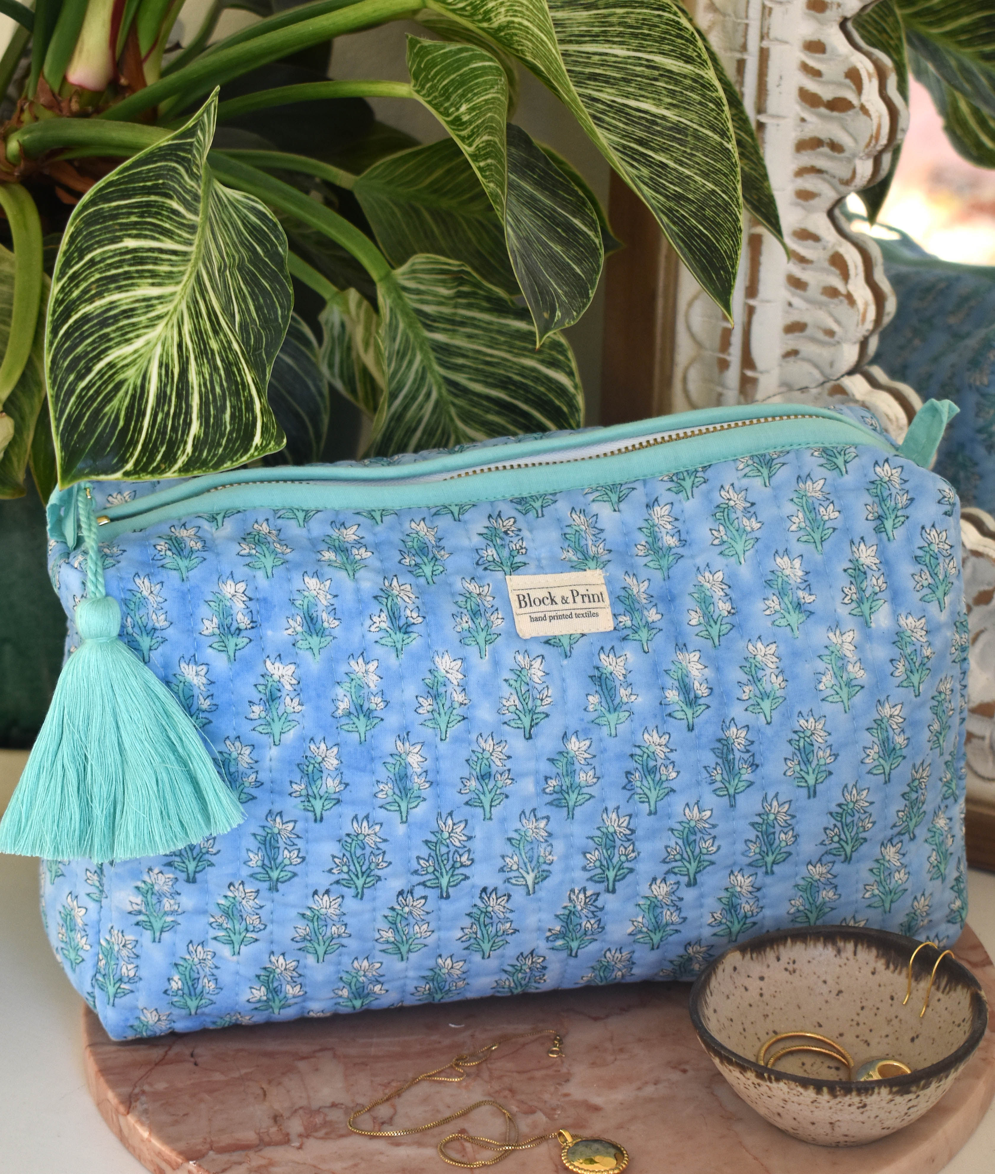 Sky Blue Seed Toiletry Bag