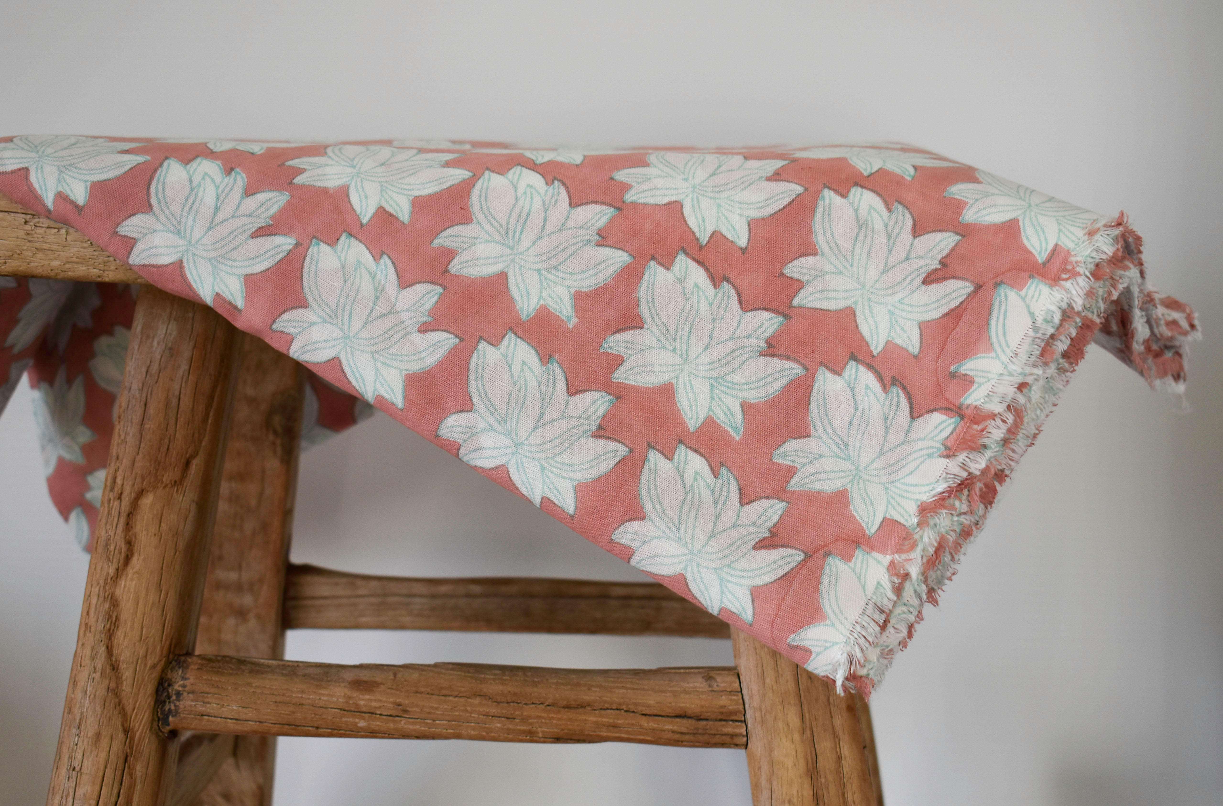 Pink Lotus Fabric