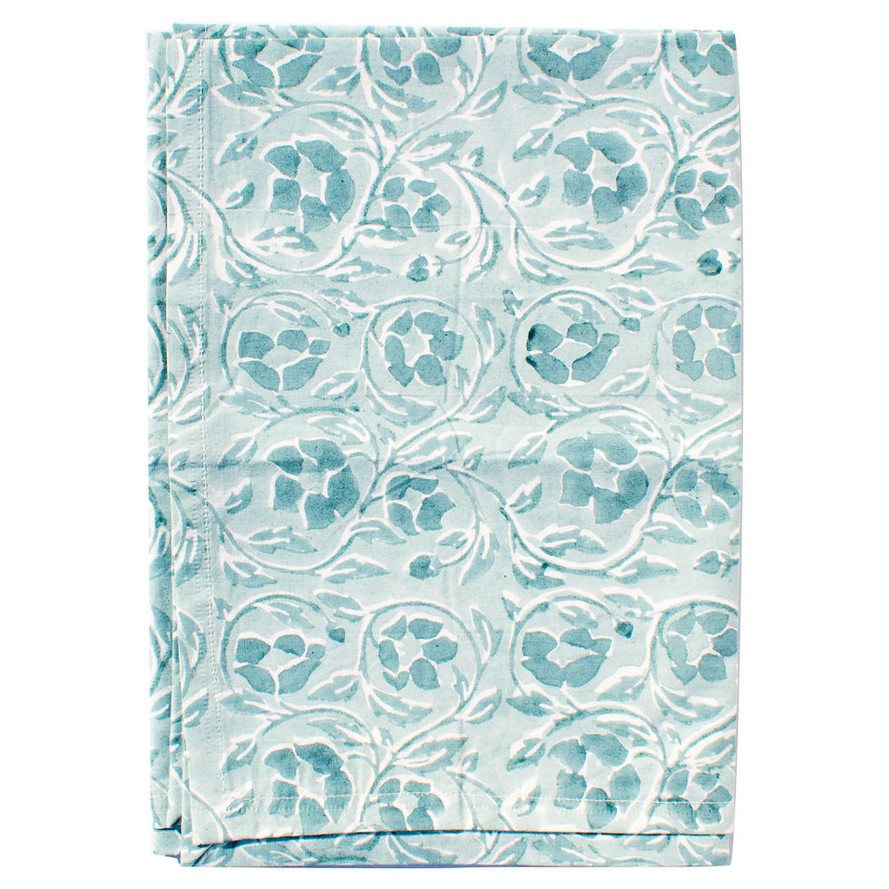Thumbnail: Wild Rose Blue Tea Towels - set of 2