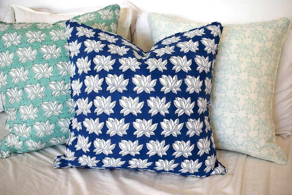 Thumbnail: Blue Lotus Cushion Cover