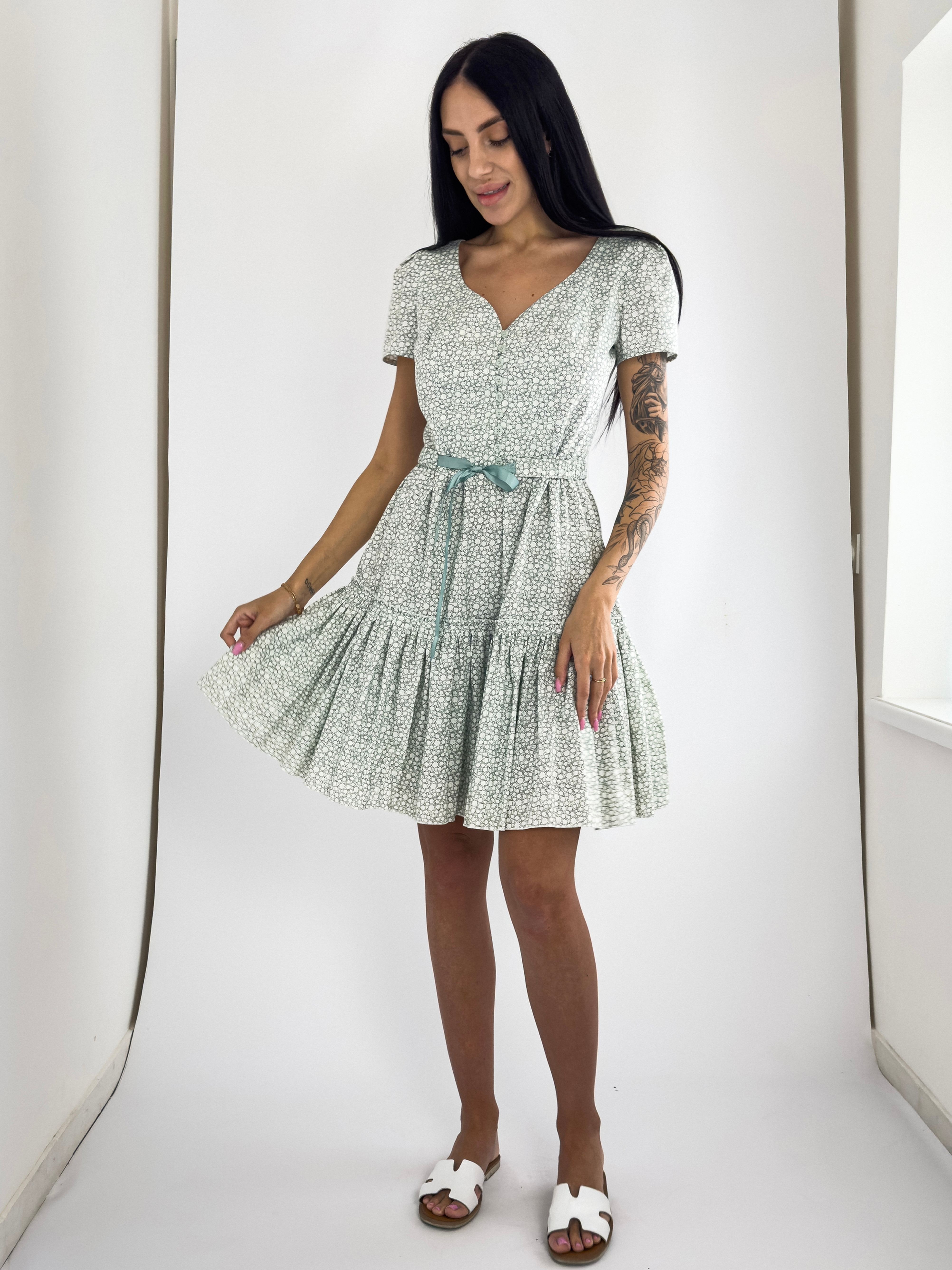 SOLD •Princess Green Millefleur