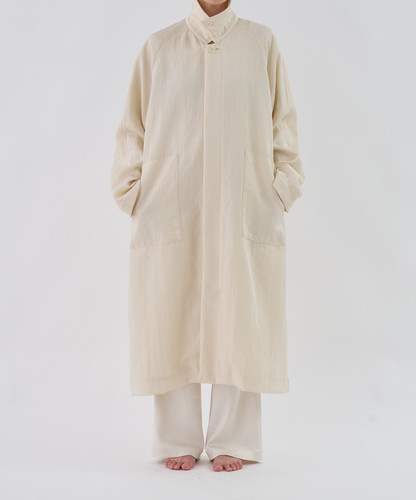twill long coat | ENOF