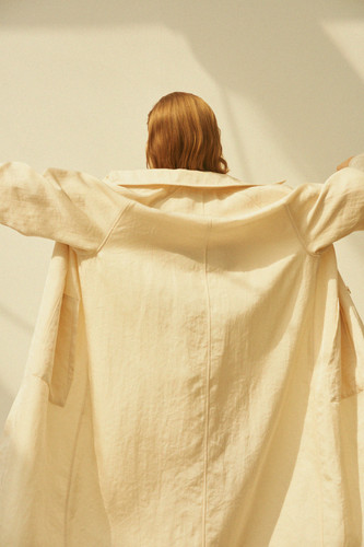 twill long coat | ENOF