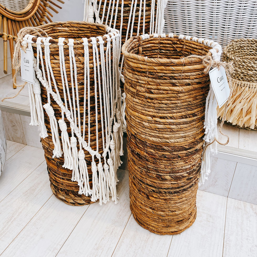サムネイル： long fringe basket