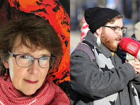 Composite photo of outgoing Chair, Victoria Scott, and incoming Director, Brandon Rhéal Amyot.  See alt text of individual photos in post for more details.